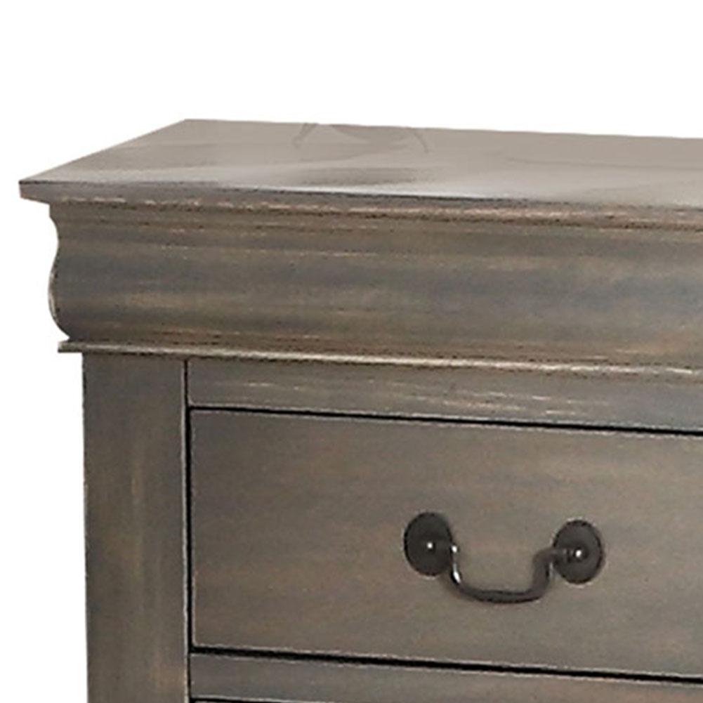EDWINRAYLLC 21 Louis Philippe III Nightstand Bedside Table Sofa Tables  with 2 Drawers Bedside Cupboard Side Table Accent Table - ShopStyle